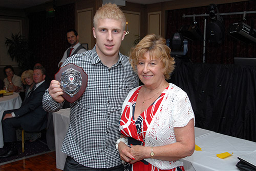 Janet Duggins with David Blenkinsopp (Top Scorer)