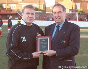 John McGinlay receives his award